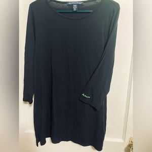 New! Regions Bank Ladies Black 3/4 Sleeve Tunic Top - XL